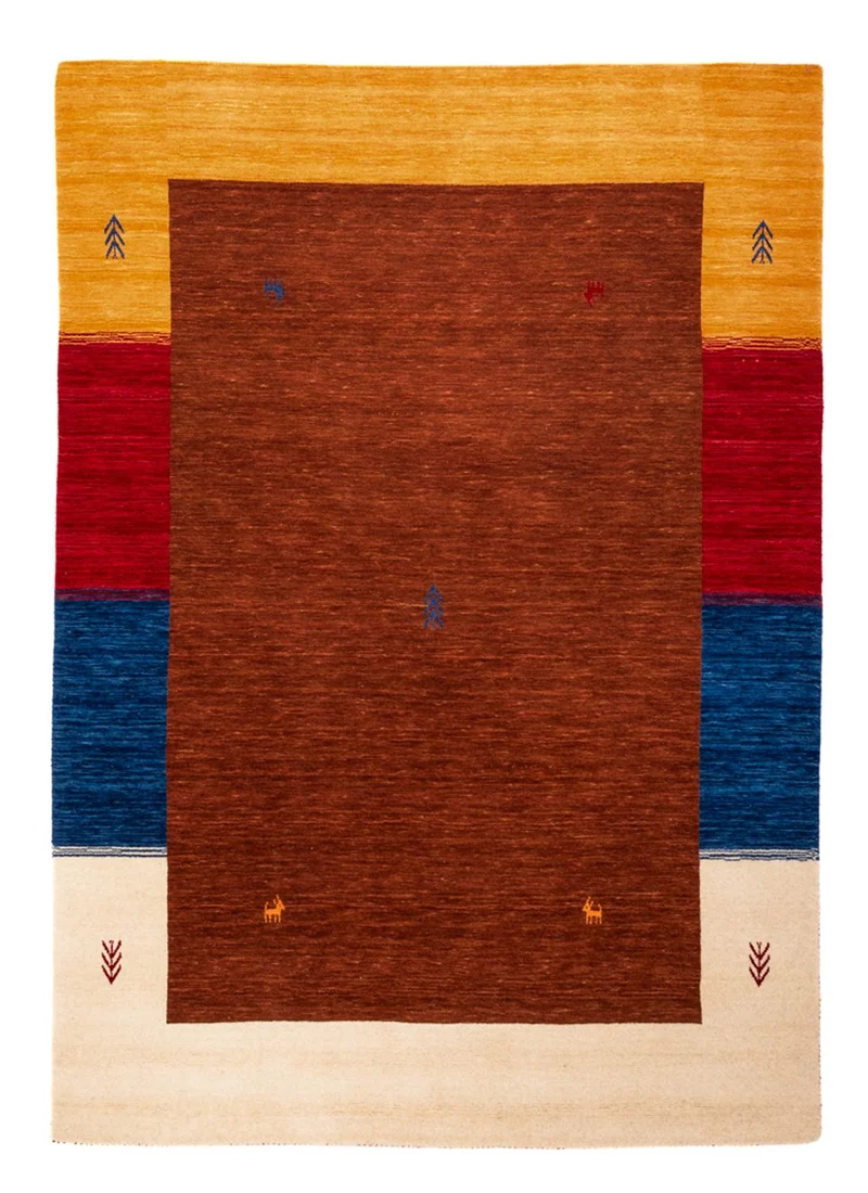 Gabbeh Teppich - Loribaft Softy - 170 x 240 cm - braun