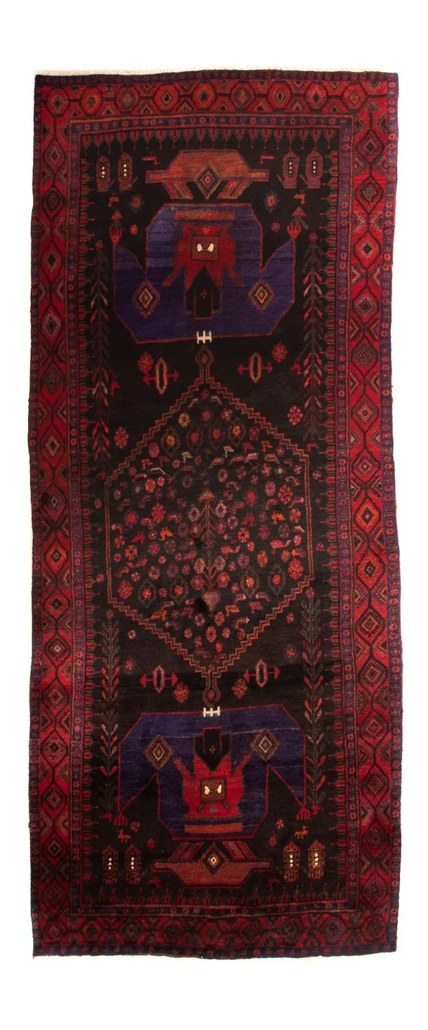 Orientteppich 146 x 380 cm - dunkelblau