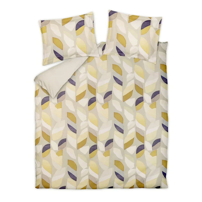 LEAFCODE dekbedovertrek Pistache 140x220 cm