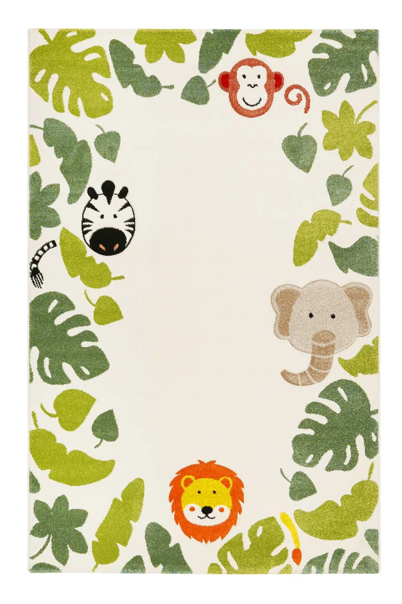 Esprit Kinderteppich Beige Grün "E-Safari"
