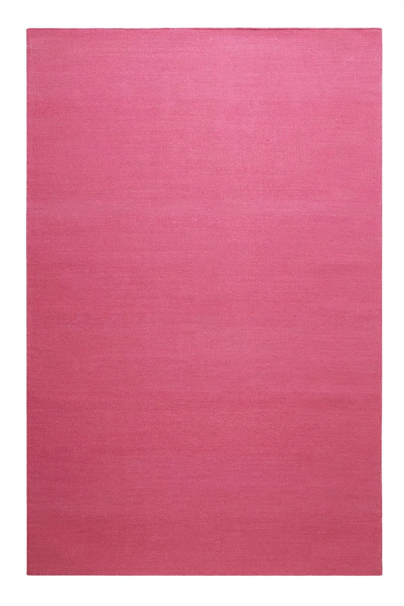 Kelim Teppich Pink aus Baumwolle "Nizza" Green Looop