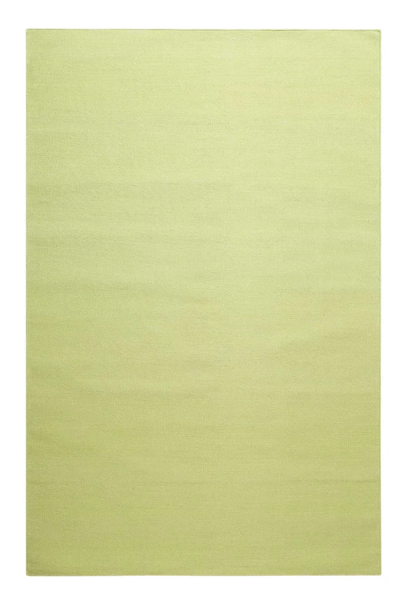 Kelim Teppich Grün aus Baumwolle "Nizza" Green Looop
