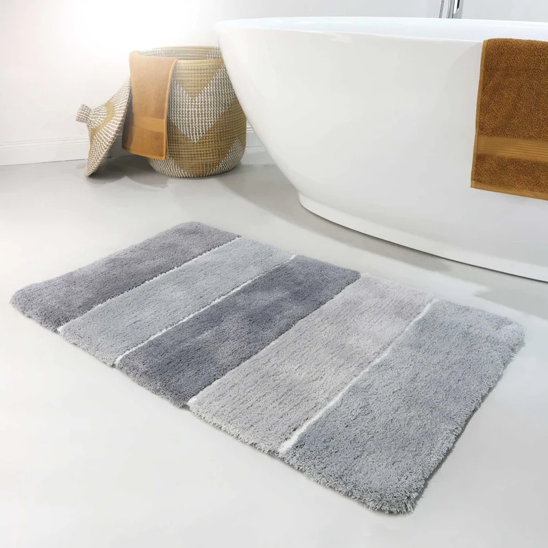 Badteppich Grau Silber "Rio Marina" Homie Living