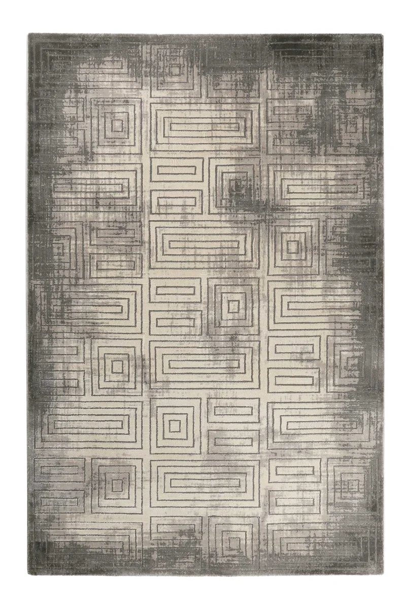 Esprit Teppich Grau Beige Kurzflor "Aiden"