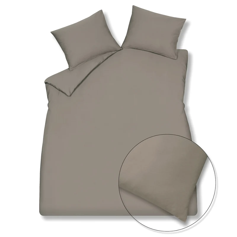 SATIN LUXE dekbedovertrek Espresso 140x220 cm