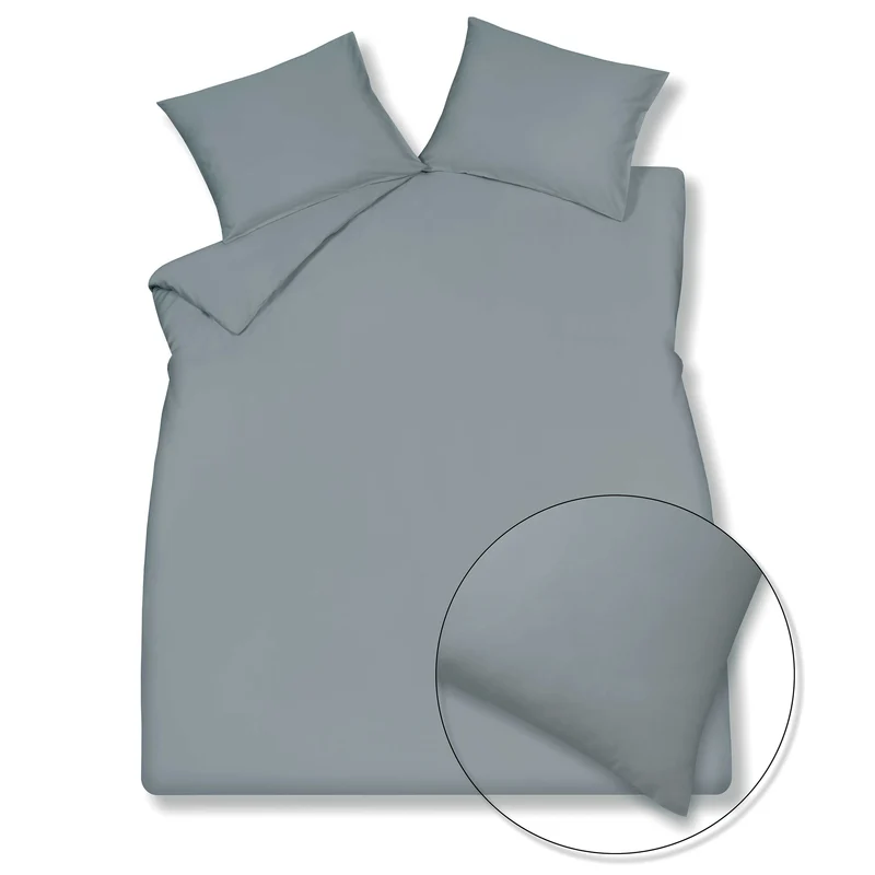 SATIN LUXE dekbedovertrek Light Blue 140x220 cm