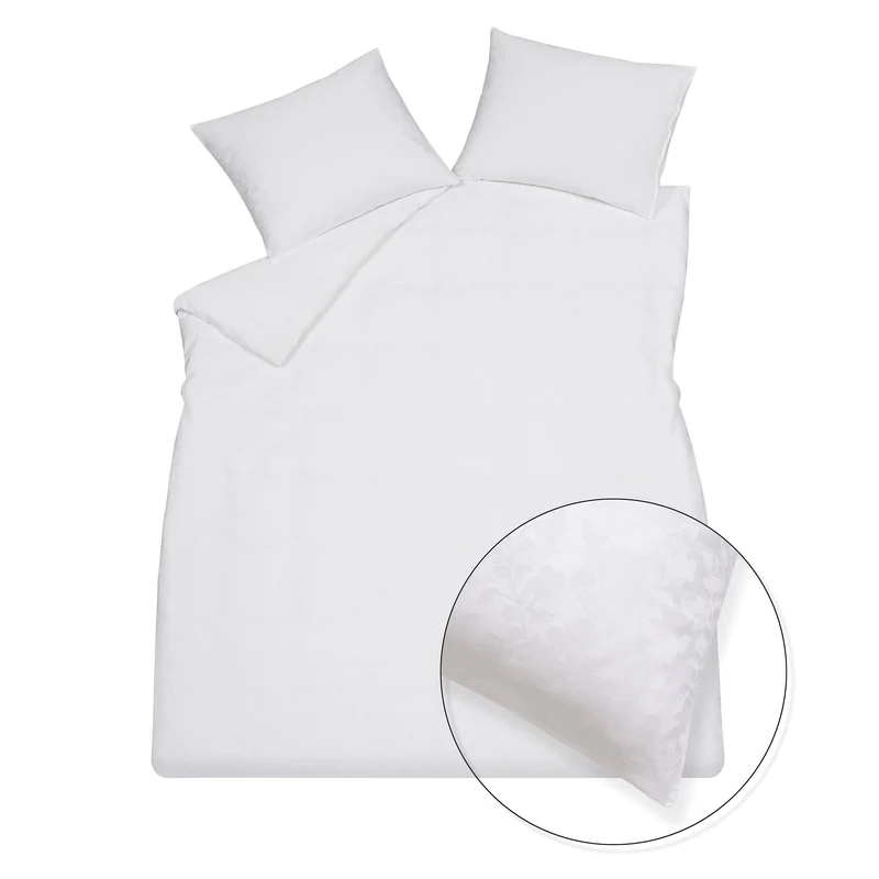 PURITY RAVENNA dekbedovertrek White 140x220 cm