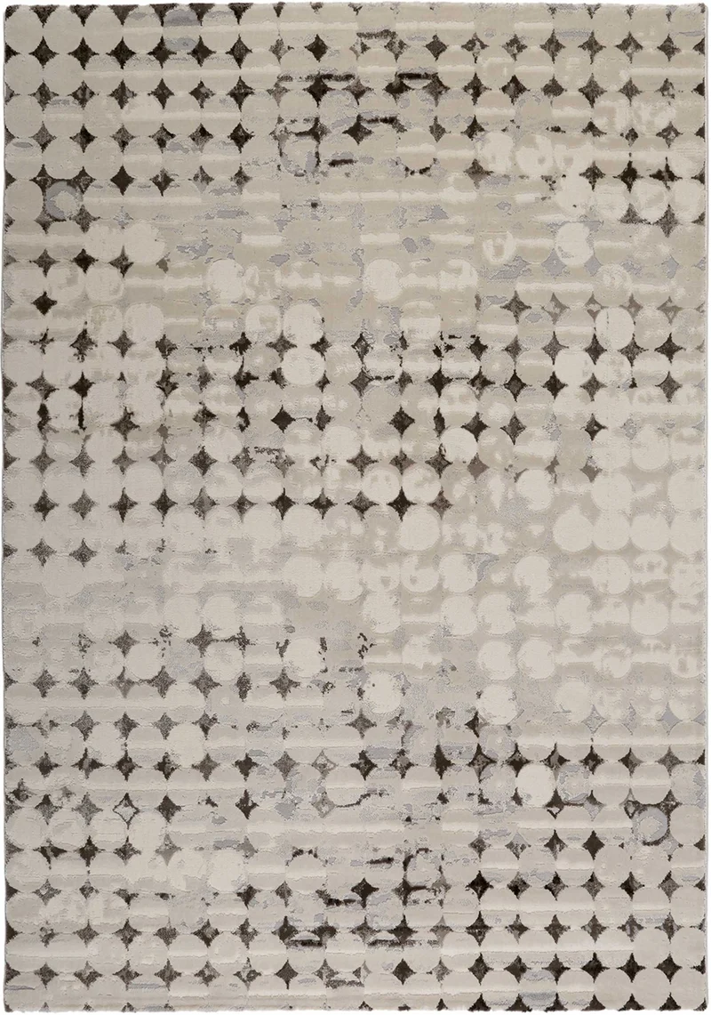 Esprit Kurzflor Teppich "Velvet Spots" beige braun