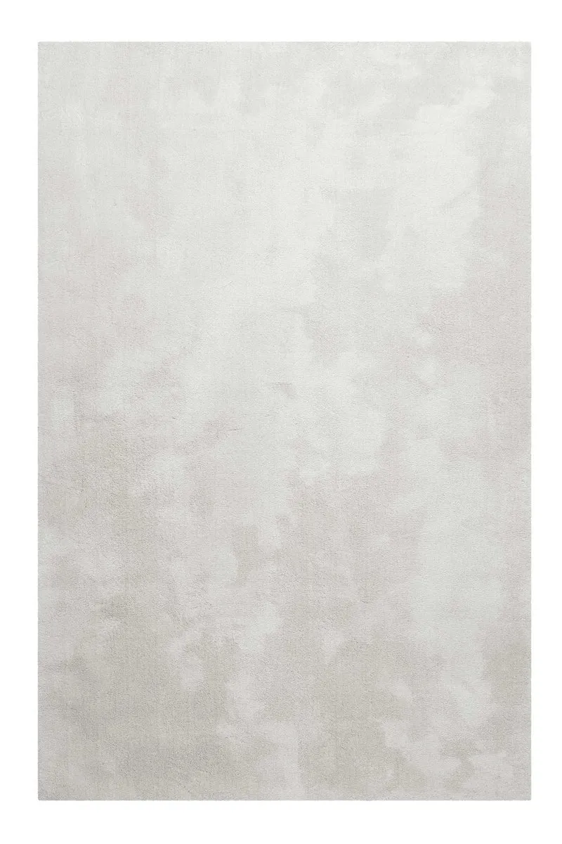 Teppich Hellgrau Creme Hochflor "Sienna" Homie Living