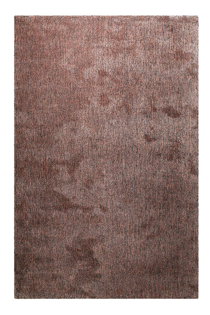 Teppich Grau Rosa meliert Hochflor "Pisa" Homie Living
