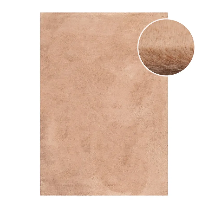 Kunstfell Teppich Apricot flauschig und weich "Anna" WECONhome Basics