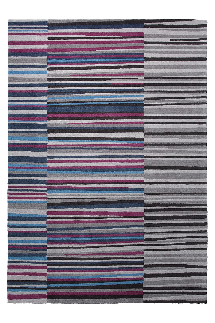 Esprit Teppich 170x240 Lila Grau Schwarz