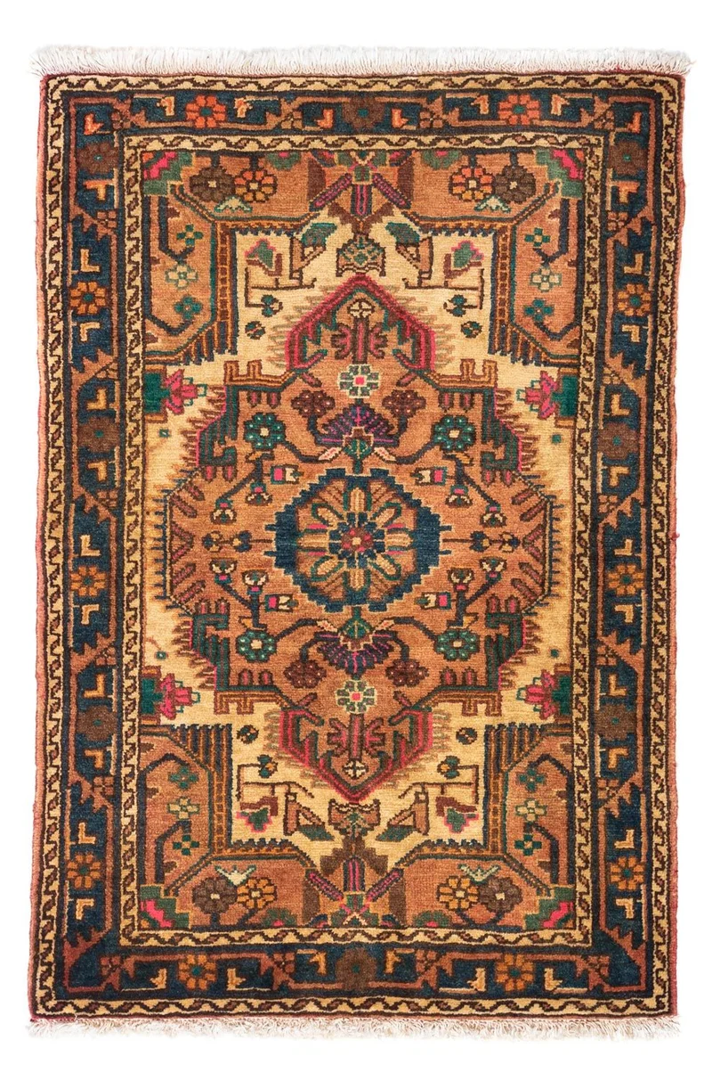 Perserteppich - Nomadic 86 x 125 cm - hellbraun