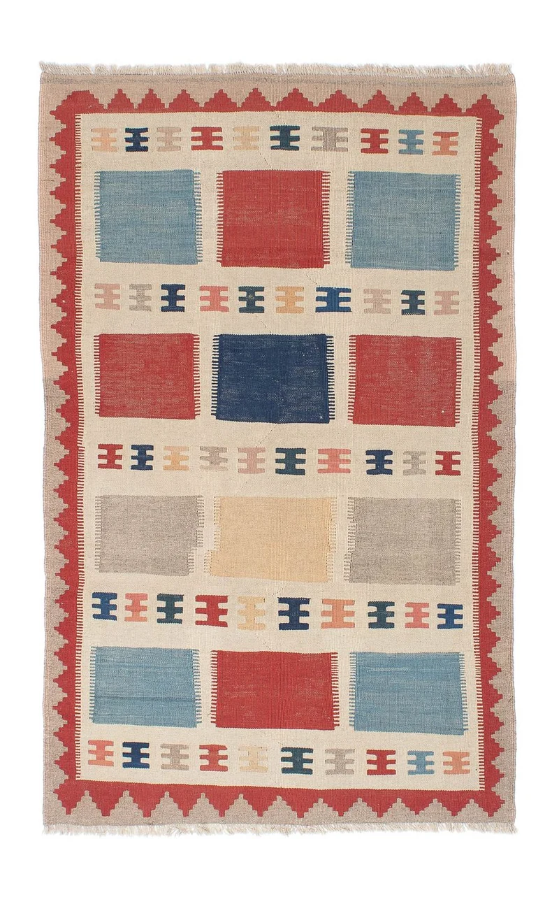 Kelim Teppich - Oriental 120 x 196 cm - beige