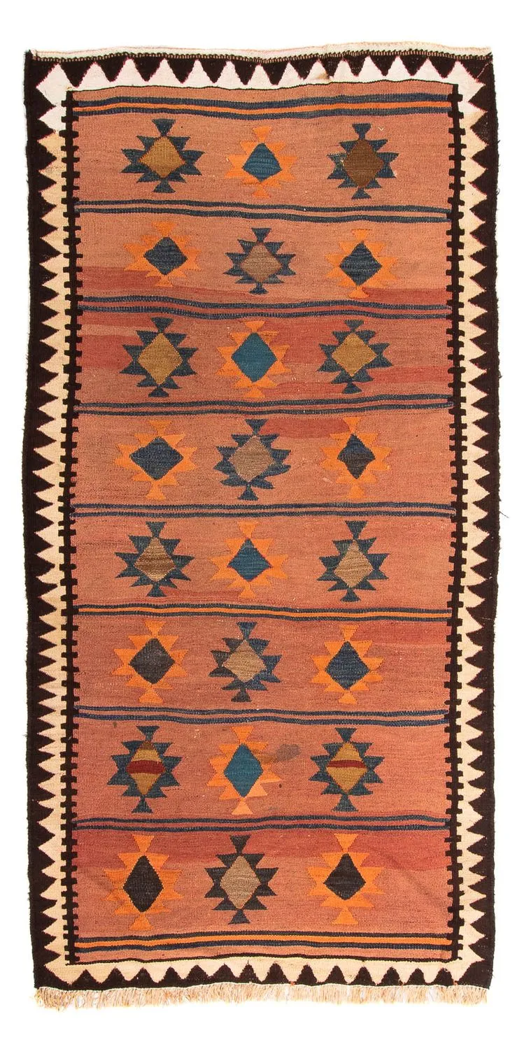 Kelim Teppich - Old 140 x 260 cm - mehrfarbig