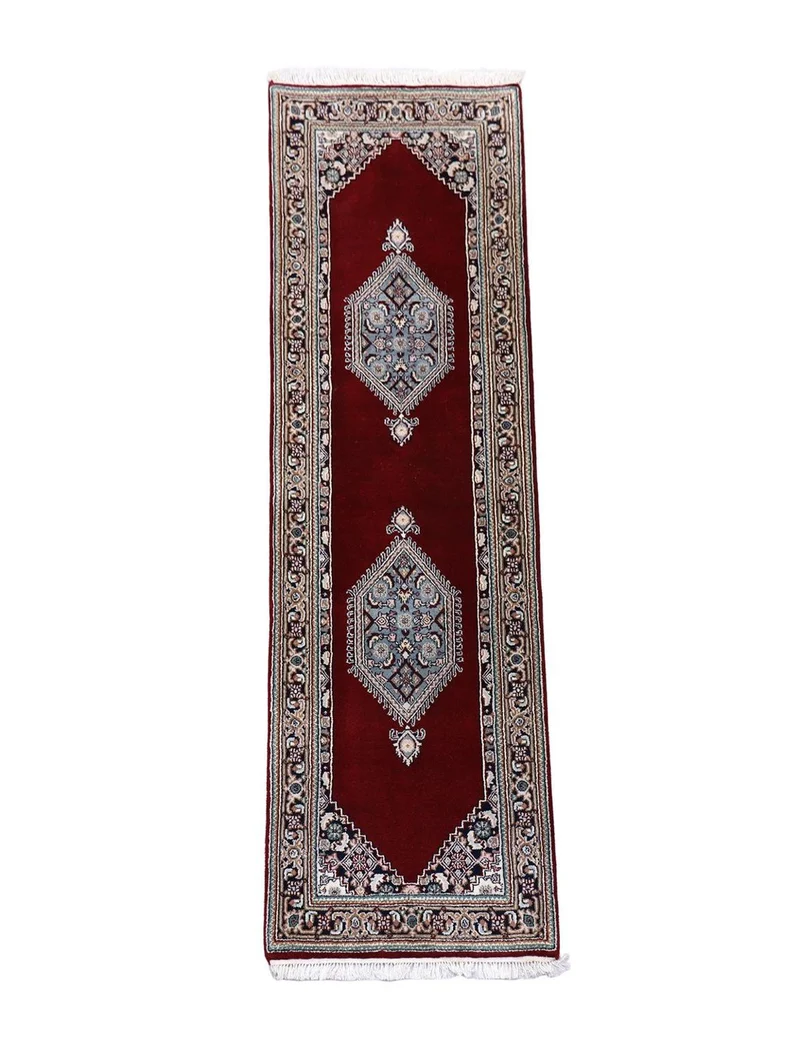 Perserteppich - Bidjar 72 x 247 cm - dunkelrot
