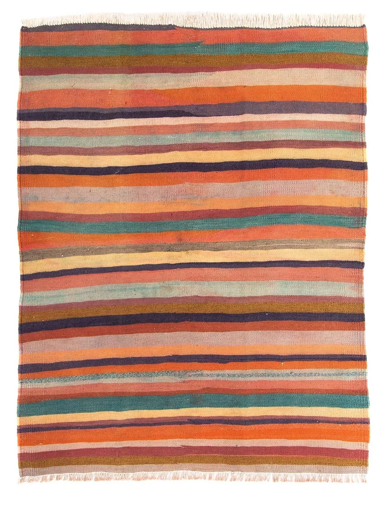 Kelim Teppich - Old 140 x 170 cm - mehrfarbig