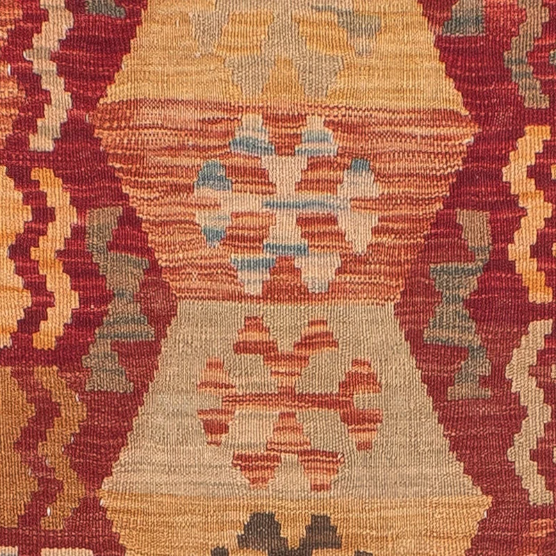 Kelim Teppich - Splash 76 x 389 cm - rot