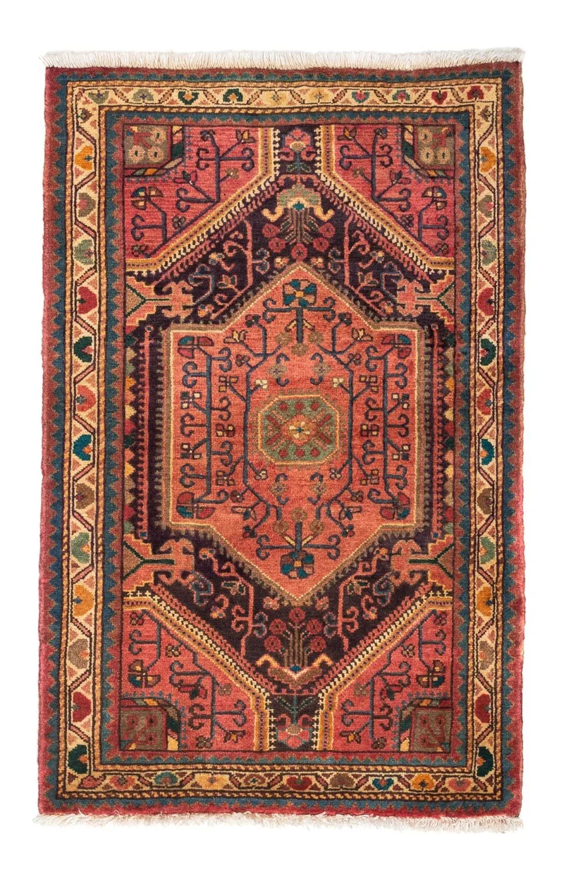 Perserteppich - Nomadic 80 x 130 cm - hellrot