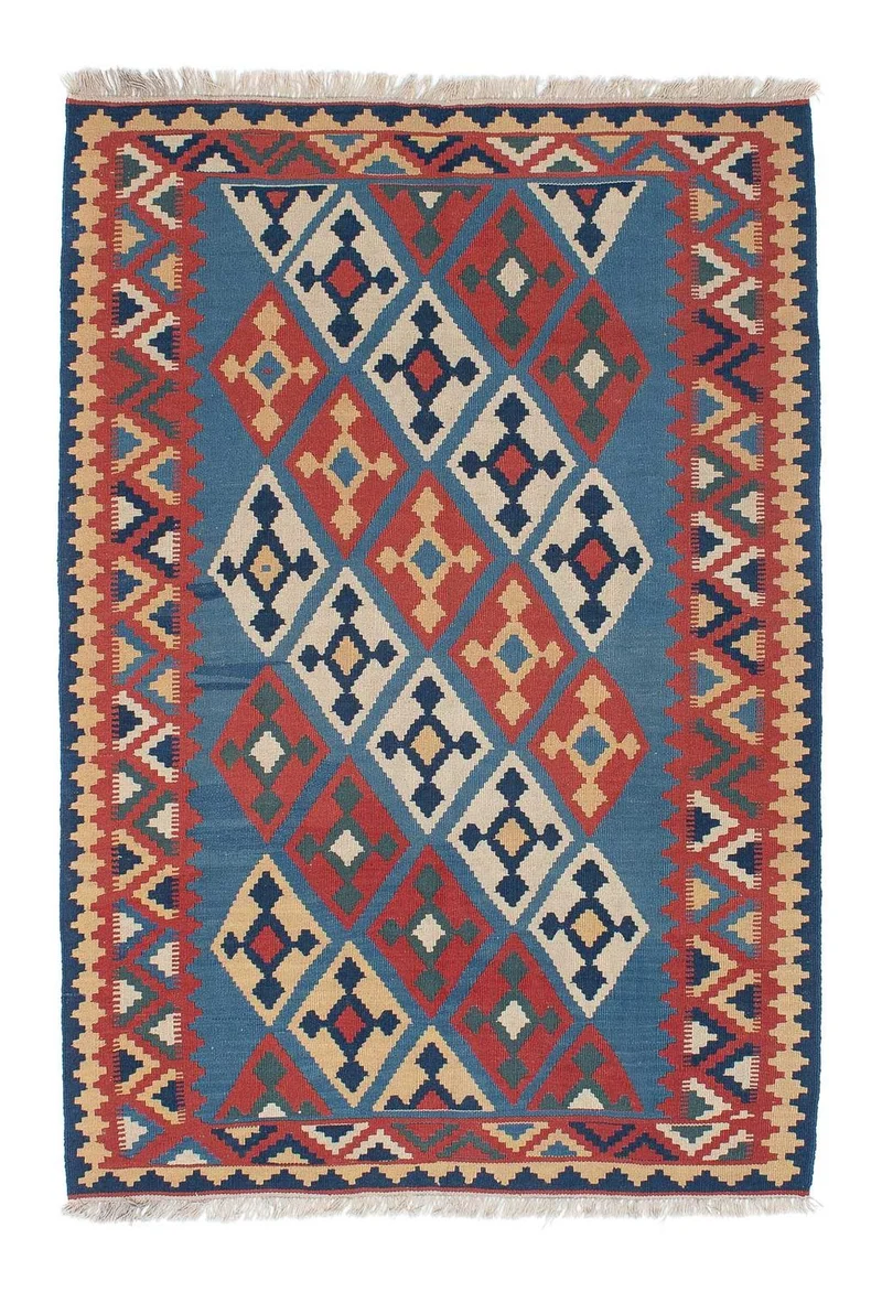 Kelim Teppich - Oriental 123 x 183 cm - blau