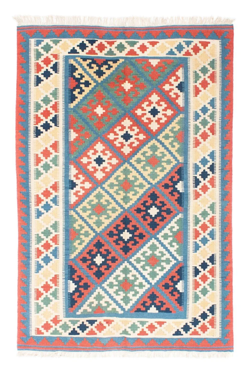 Kelim Teppich - Oriental 130 x 173 cm - blau