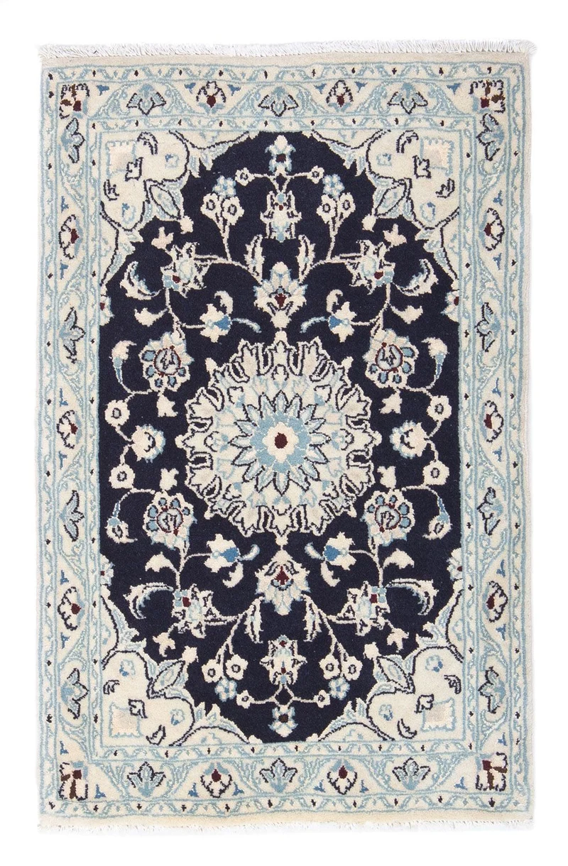 Perserteppich - Nain - Royal 60 x 90 cm - dunkelblau