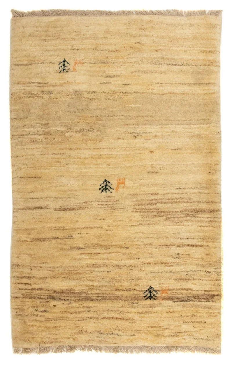 Gabbeh Teppich - Perser 80 x 128 cm - hellbraun