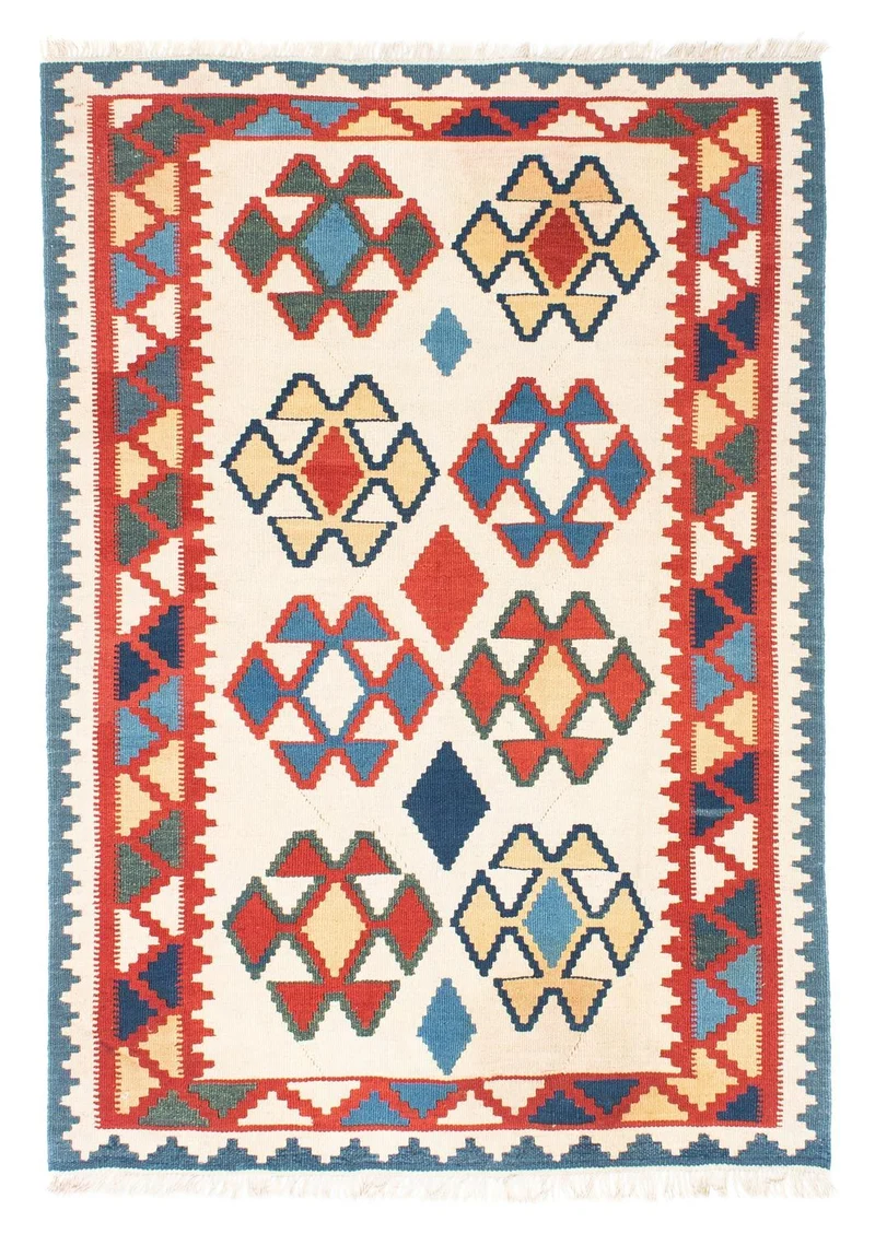 Kelim Teppich - Oriental 120 x 175 cm - beige