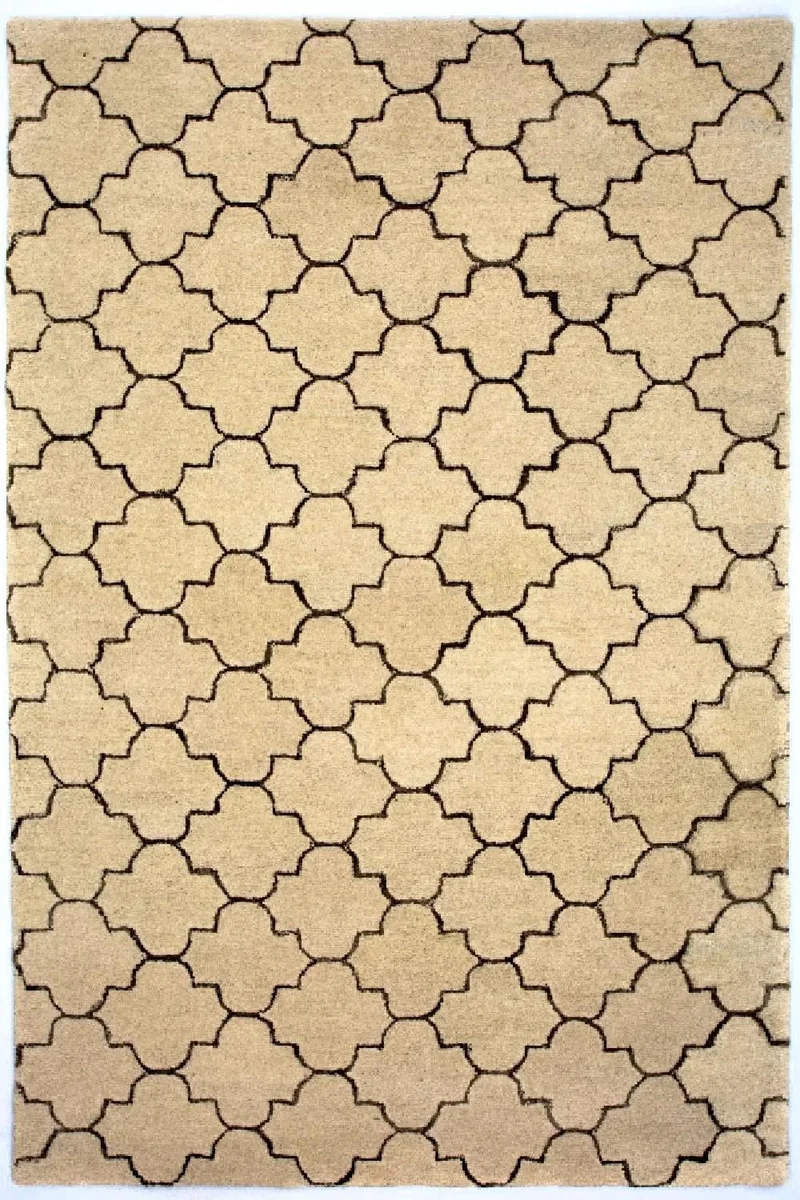 Wollteppich 156 x 245 cm Teppich Wohnzimmer