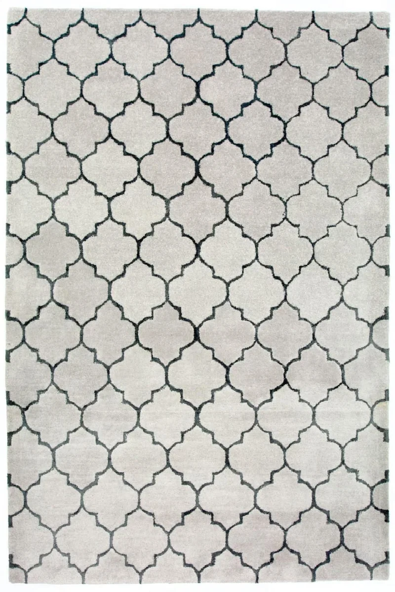Wollteppich 164 x 232 cm Teppich Wohnzimmer