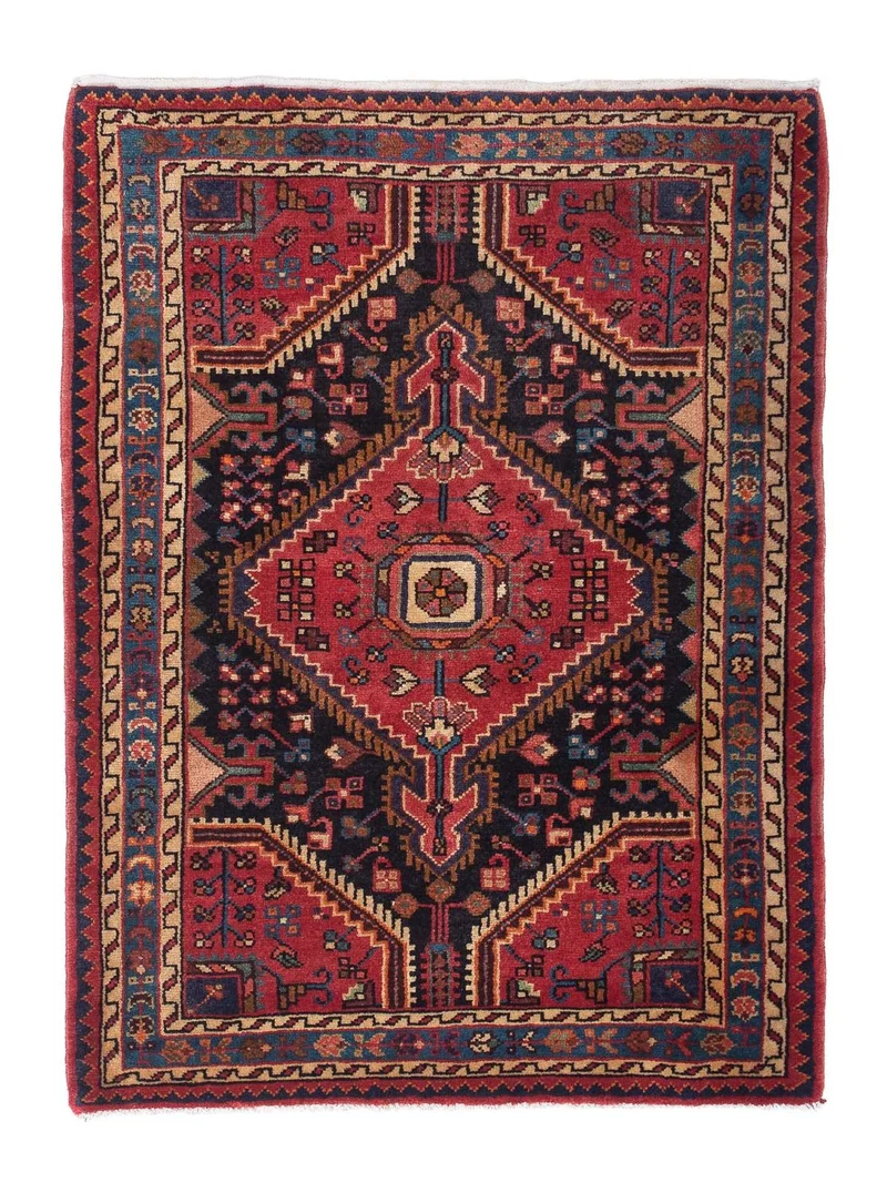 Perserteppich - Nomadic 95 x 127 cm - dunkelblau