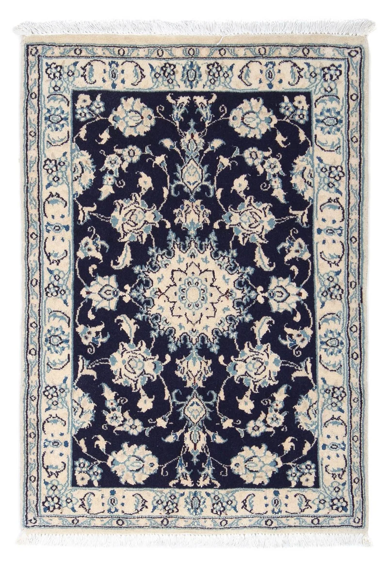 Perserteppich - Nain - Royal 57 x 84 cm - dunkelblau