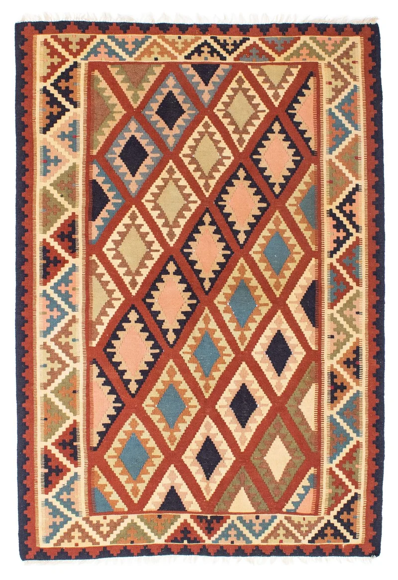 Kelim Teppich - Oriental 121 x 182 cm - mehrfarbig
