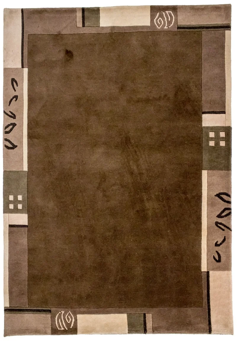 Nepal Teppich 144 x 199 cm - braun
