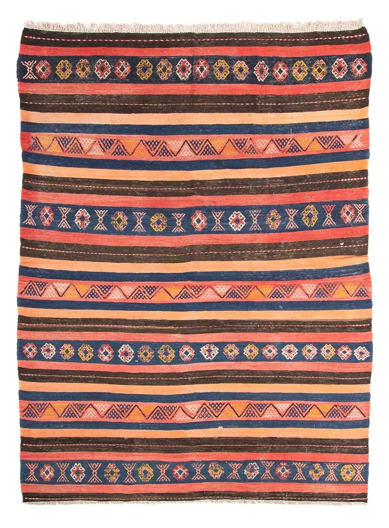 Kelim Teppich - Old 155 x 220 cm - mehrfarbig