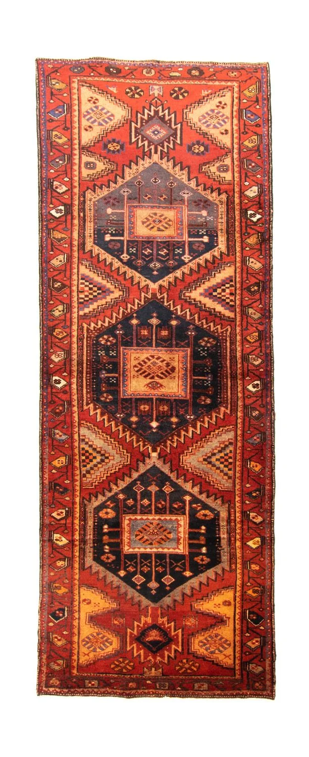 Perserteppich - Nomadic 108 x 300 cm - blau