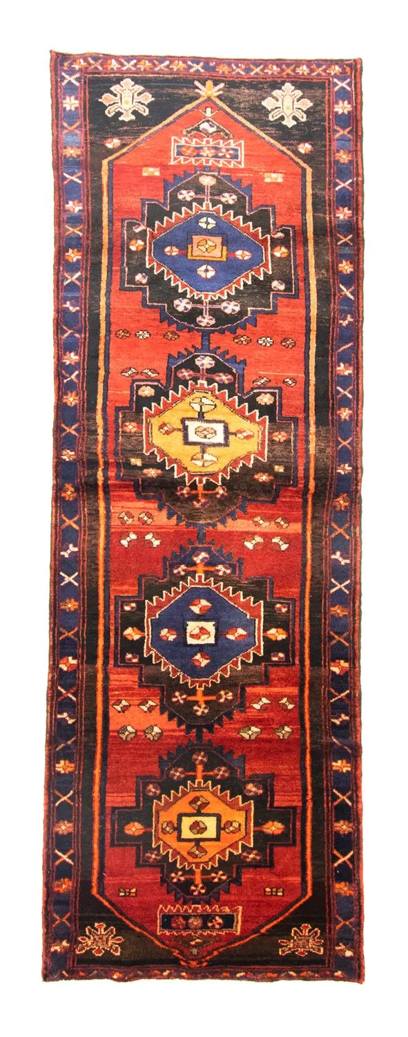 Perserteppich - Nomadic 104 x 302 cm - blau
