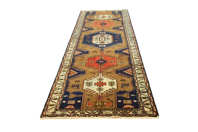 Perserteppich - Nomadic 102 x 295 cm - blau