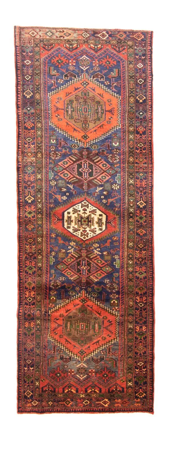 Perserteppich - Nomadic 102 x 297 cm - blau