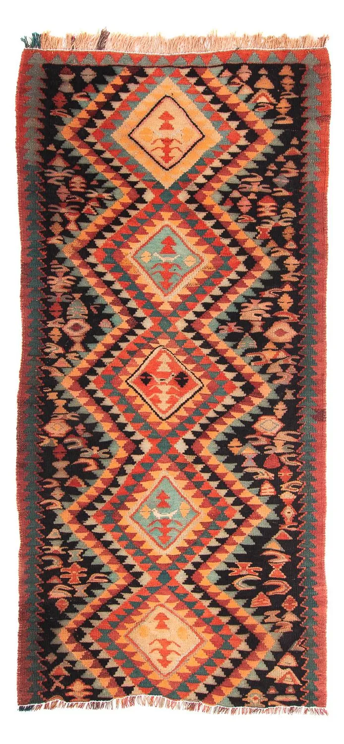 Kelim Teppich - Old 130 x 260 cm - mehrfarbig