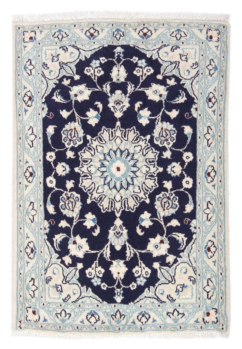 Perserteppich - Nain - Royal 60 x 87 cm - dunkelblau