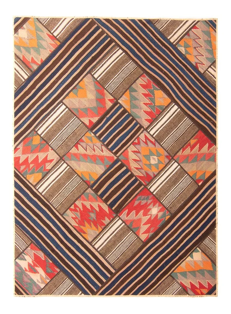 Patchwork Teppich 150 x 200 cm - mehrfarbig
