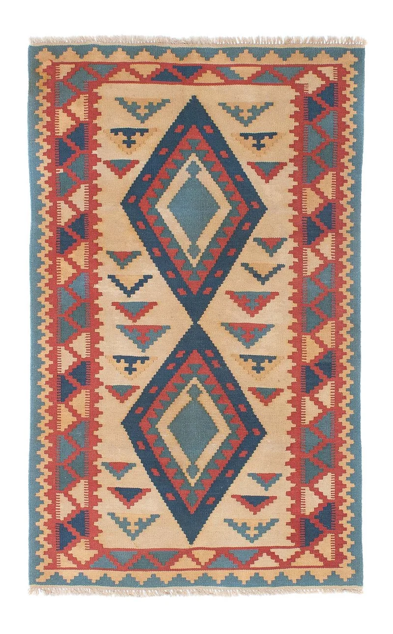 Kelim Teppich - Oriental 117 x 184 cm - hellbraun