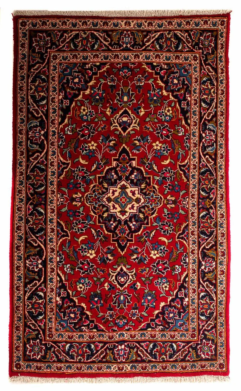 Perserteppich - Keshan 95 x 153 cm - rot