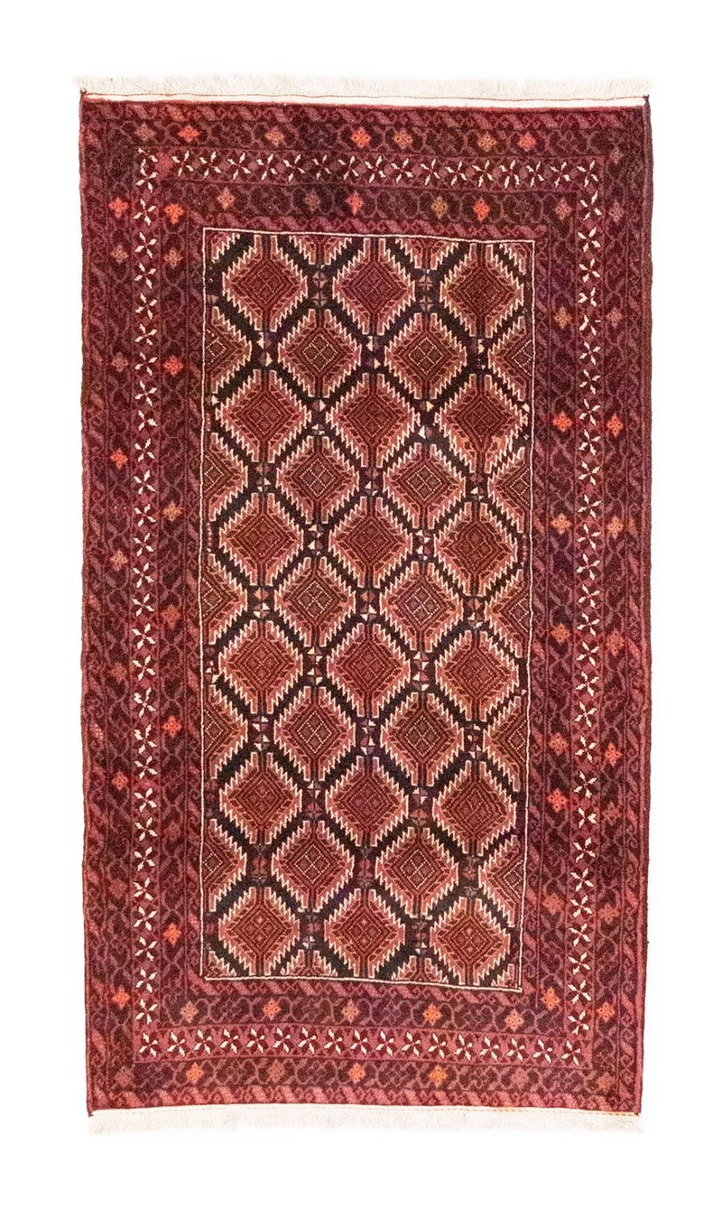 Belutsch Teppich 102 x 185 cm - rot