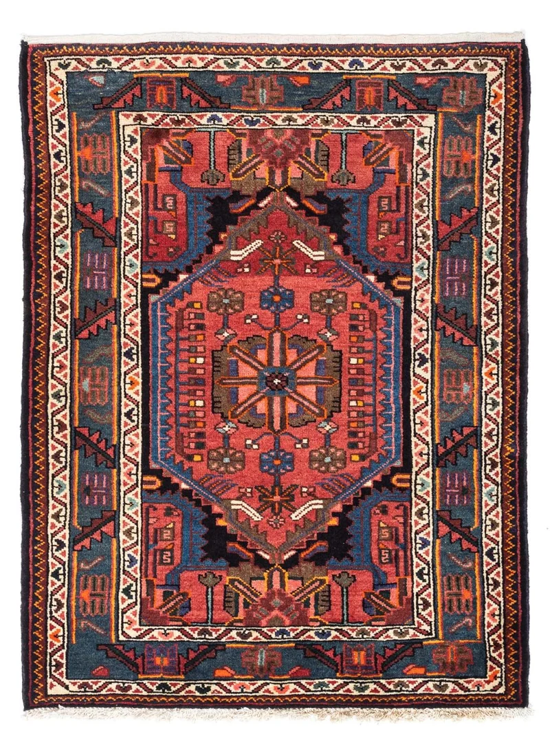 Perserteppich - Nomadic 83 x 118 cm - hellrot