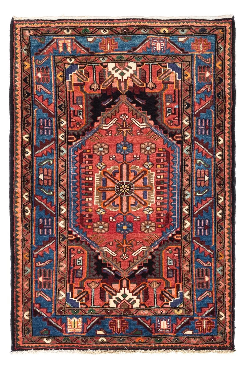Perserteppich - Nomadic 82 x 119 cm - hellrot