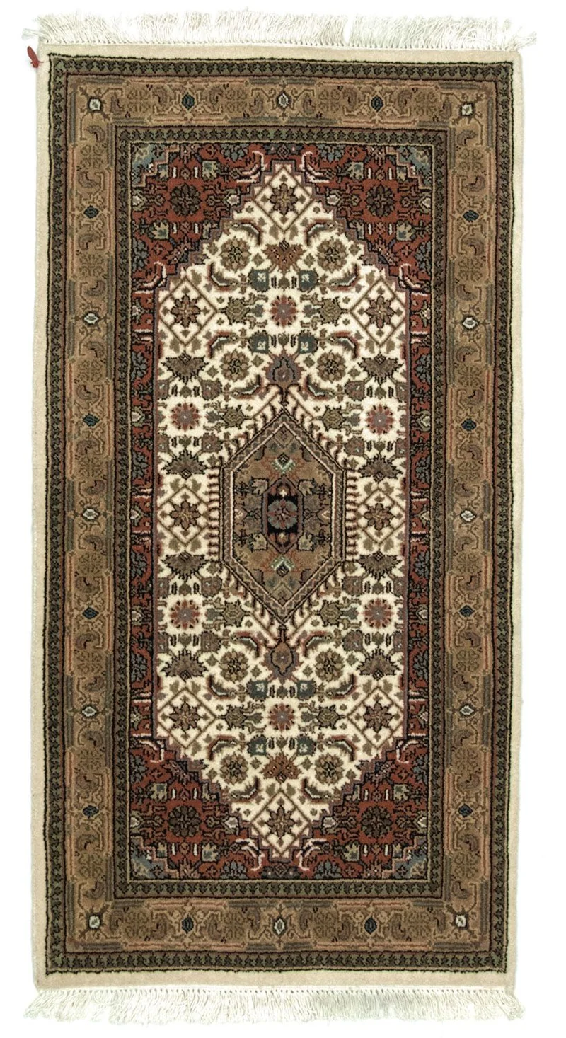 Orientteppich - Bidjar - Indus 74 x 141 cm - beige