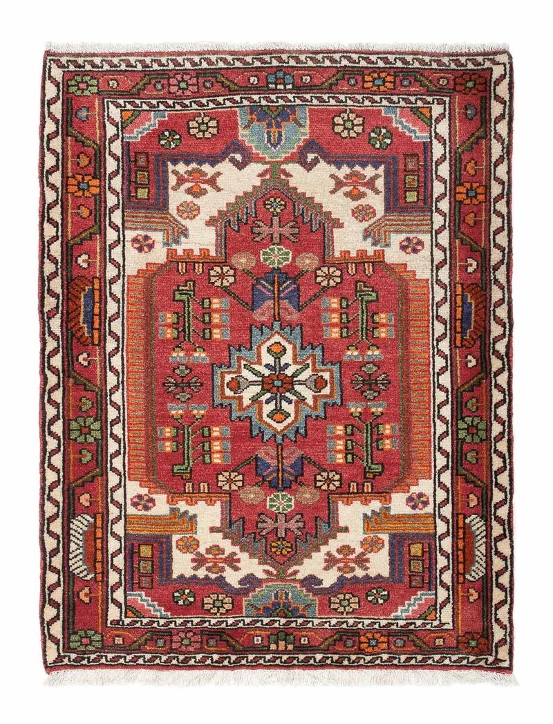 Perserteppich - Nomadic 88 x 117 cm - rot
