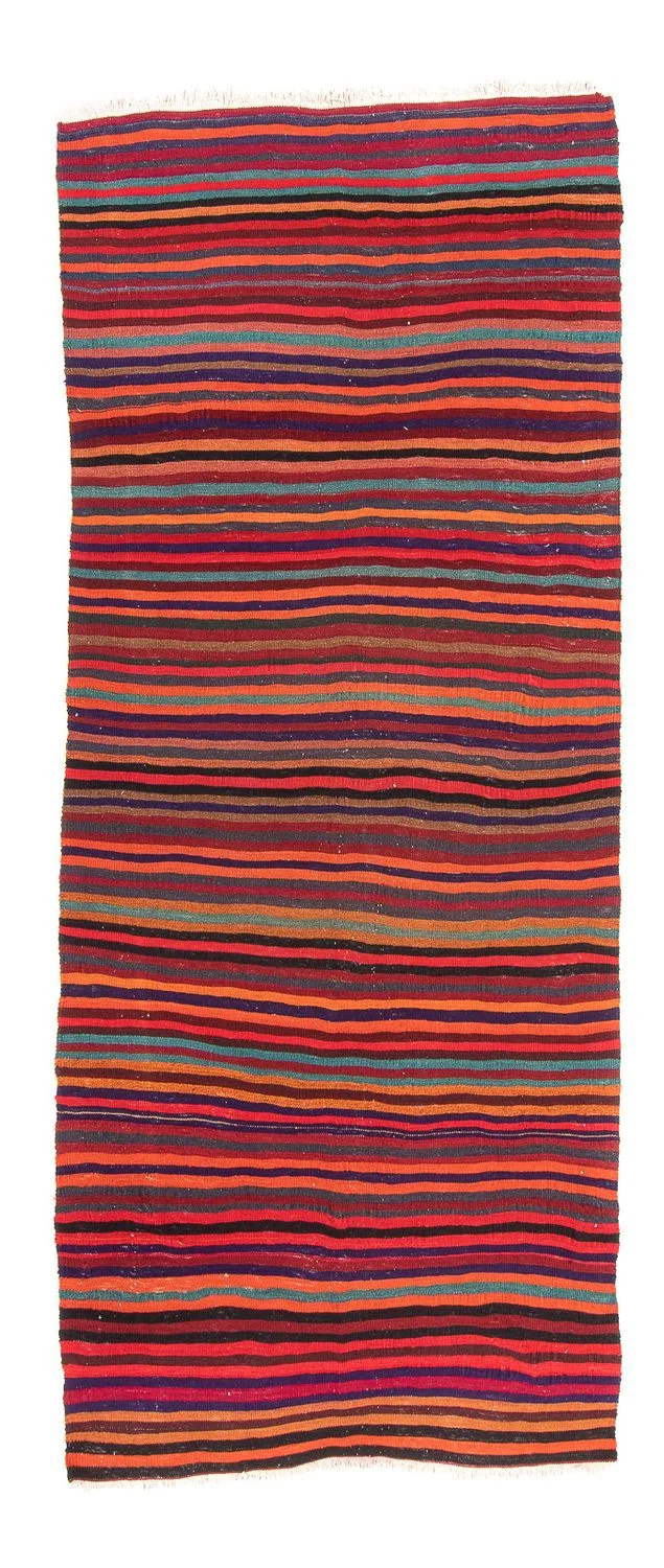 Läufer Kelim - Old - 122 x 300 cm - mehrfarbig